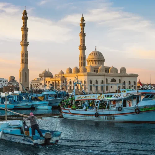 Hurghada bei Nacht - Private Stadtrundfahrt
