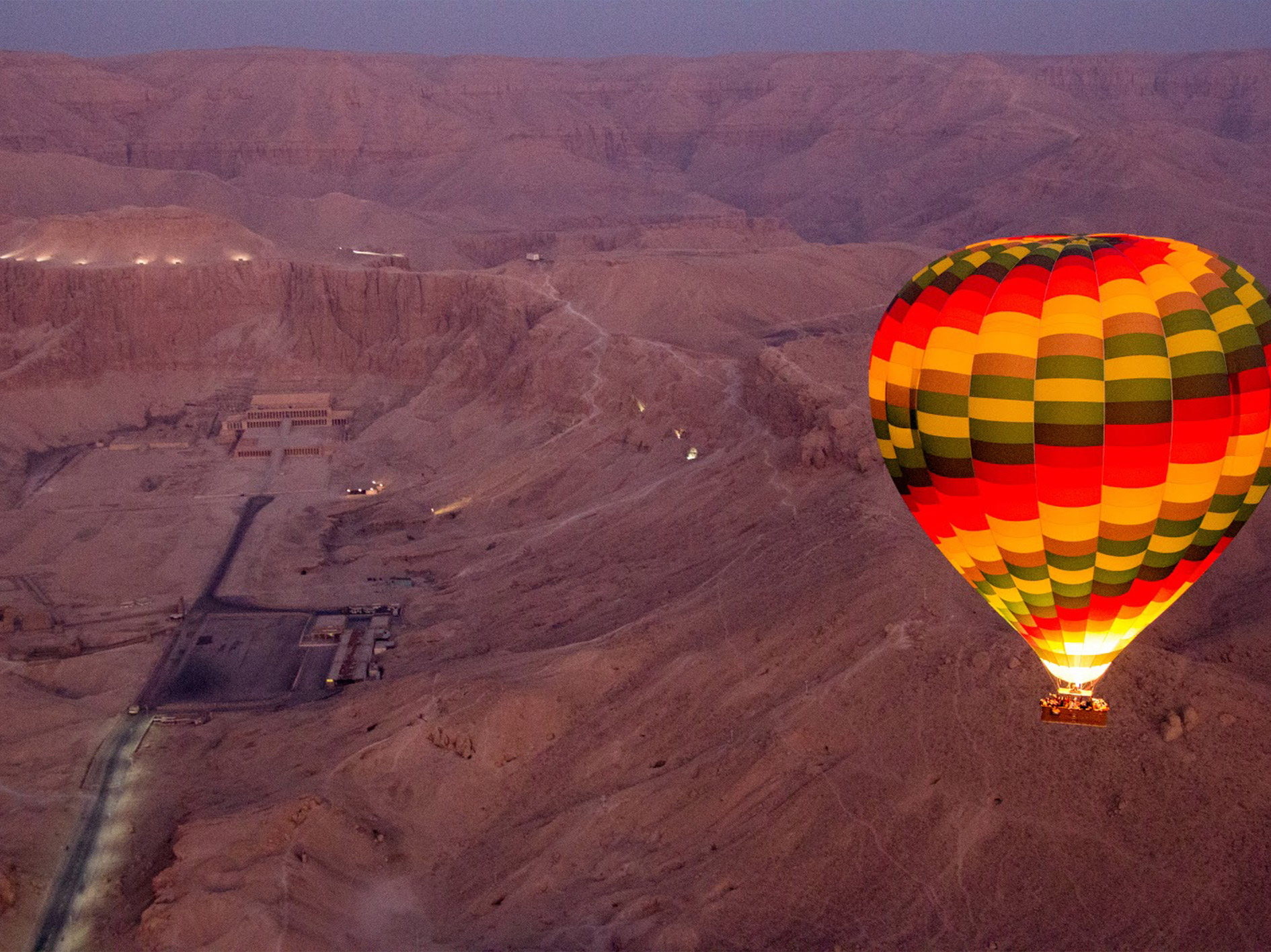 Heißluftballonfahrt über Luxor