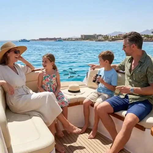 Hula Hula Insel mit Speedboot