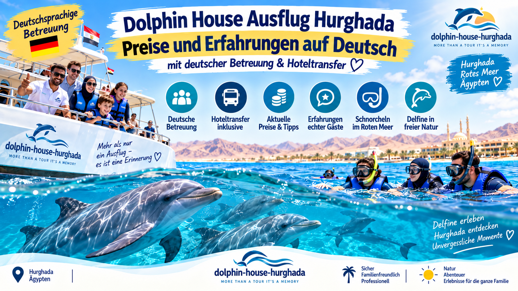 Dolphin House Ausflug Hurghada Preise und Erfahrungen auf Deutsch