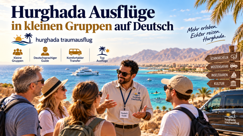 &nbsp;Hurghada Ausfl&uuml;ge in kleinen Gruppen auf Deutsch