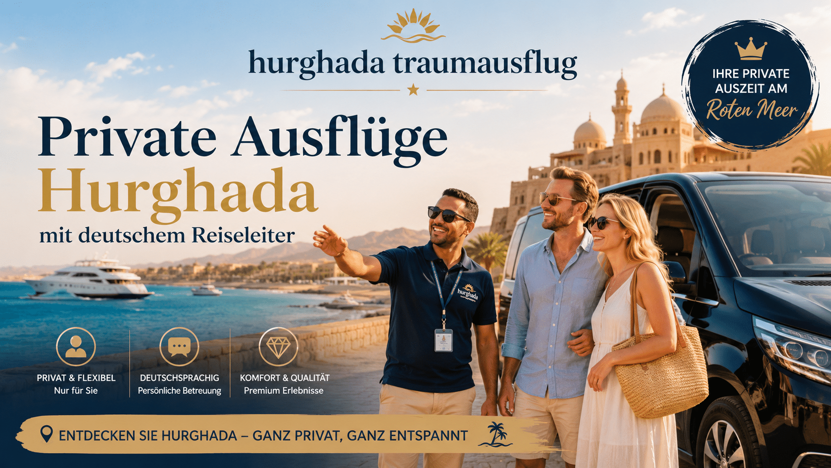 Private Ausflüge Hurghada mit deutschem Reiseleiter