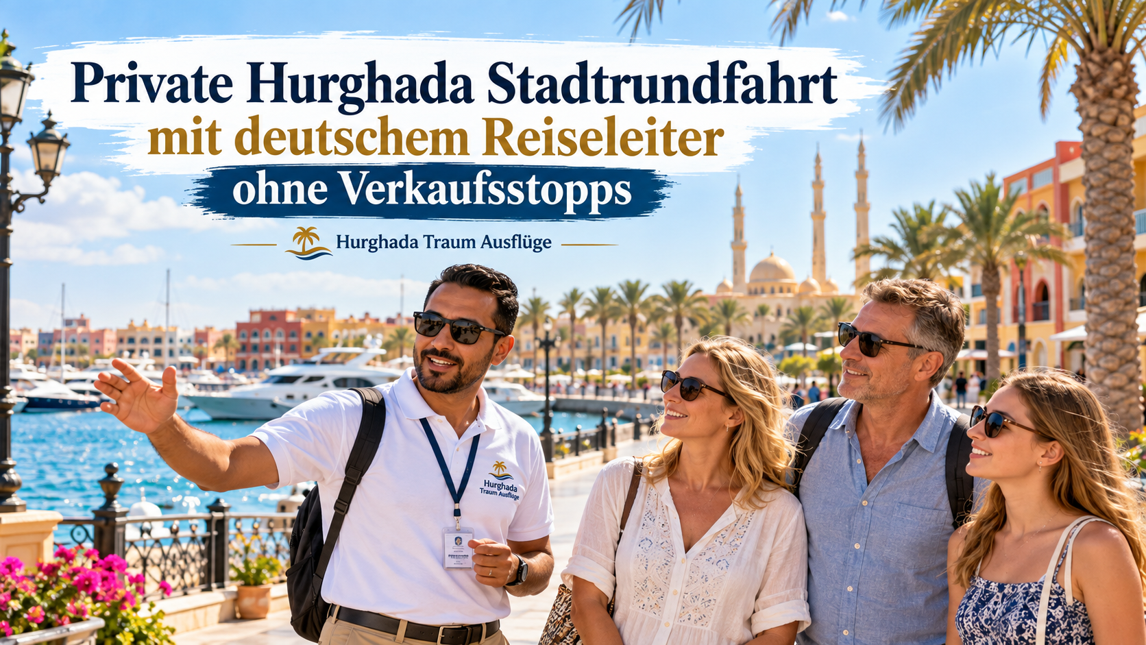 Private Hurghada Stadtrundfahrt mit deutschem Reiseleiter ohne Verkaufsstopps