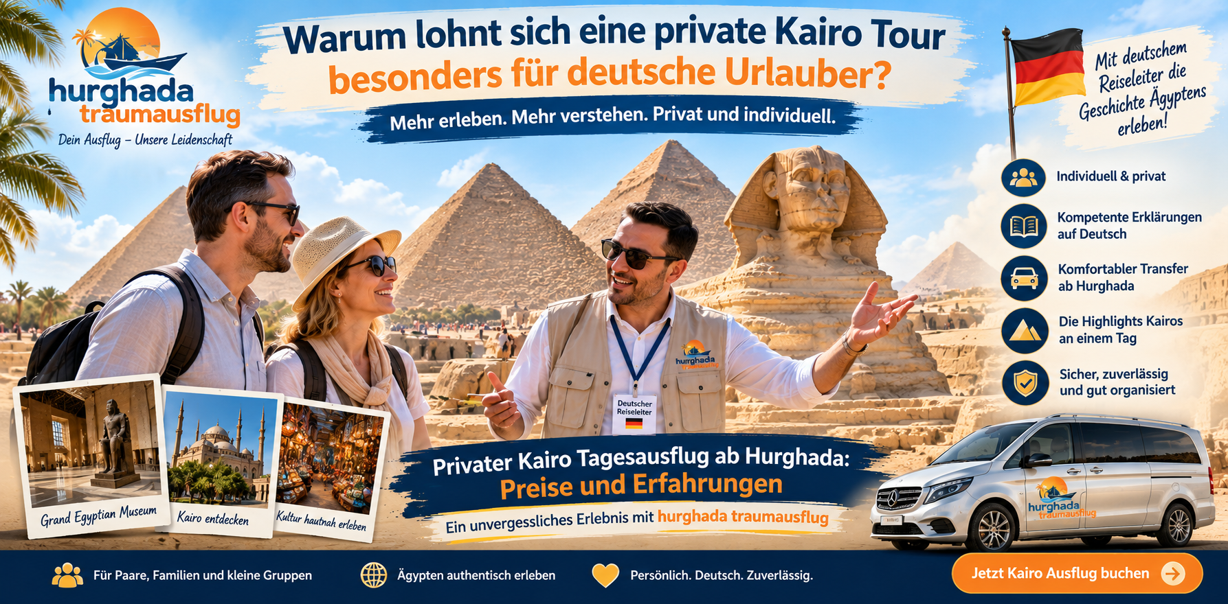 Warum lohnt sich eine private Kairo Tour besonders für deutsche Urlauber