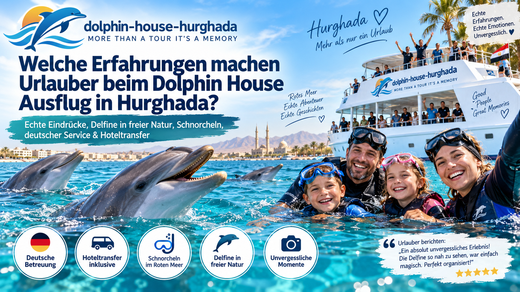 Welche Erfahrungen machen Urlauber beim Dolphin House Ausflug in Hurghada