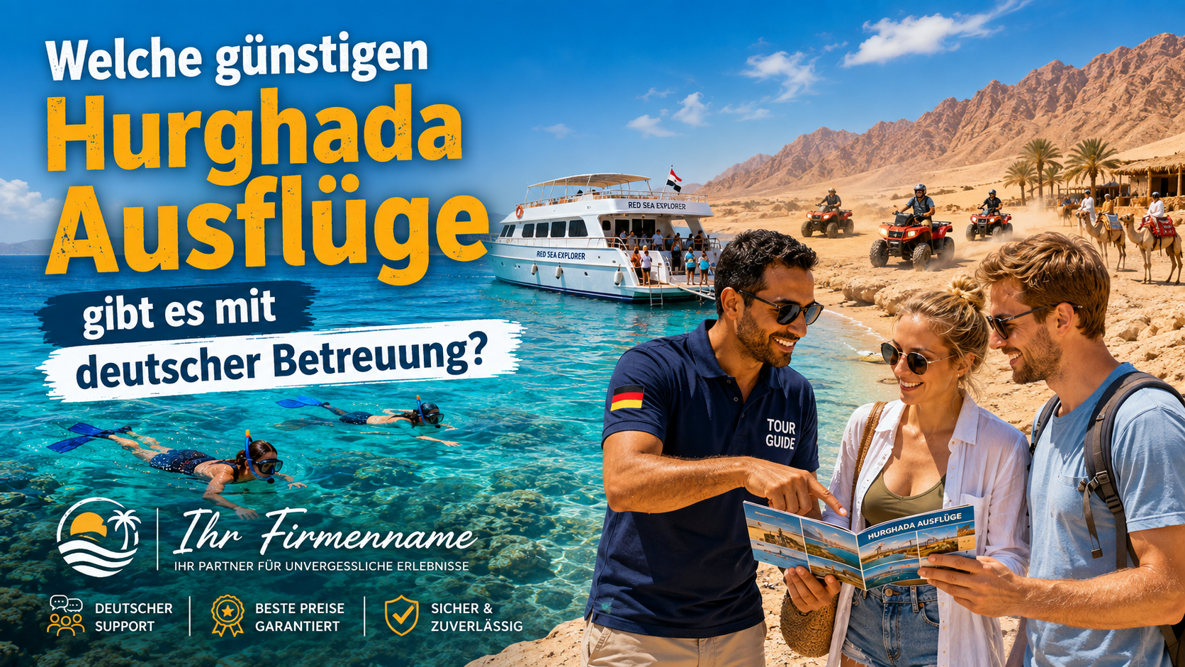 Welche günstigen Hurghada Ausflüge gibt es mit deutscher Betreuung