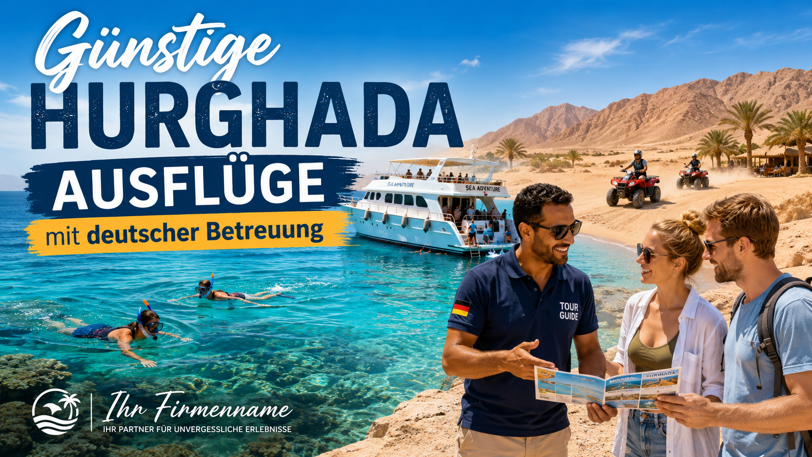 günstige Hurghada Ausflüge mit deutscher Betreuung