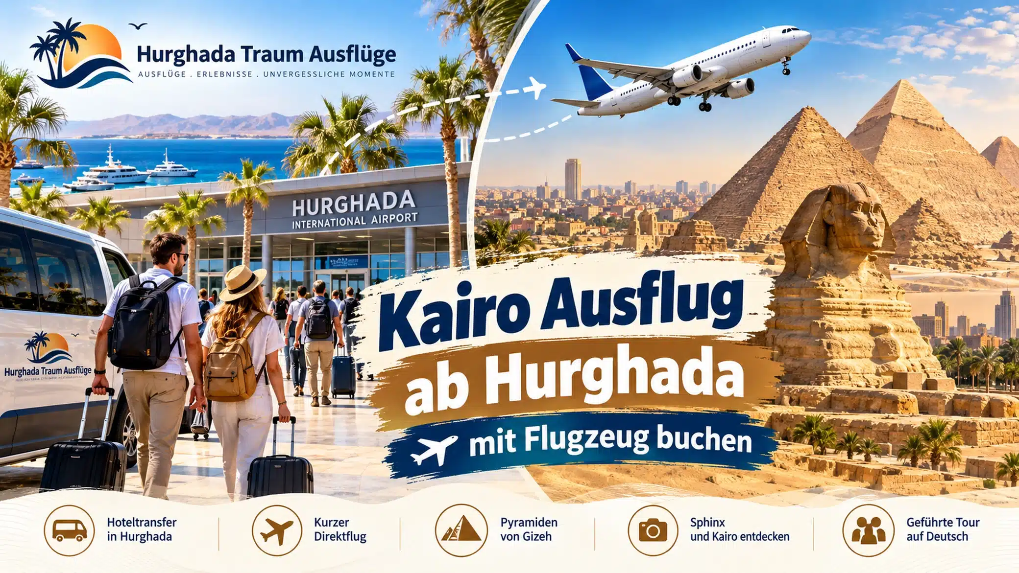 Kairo Ausflug ab Hurghada mit Flugzeug buchen