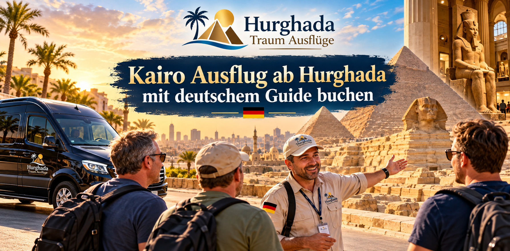Kairo Ausflug ab Hurghada mit deutschem Guide buchen