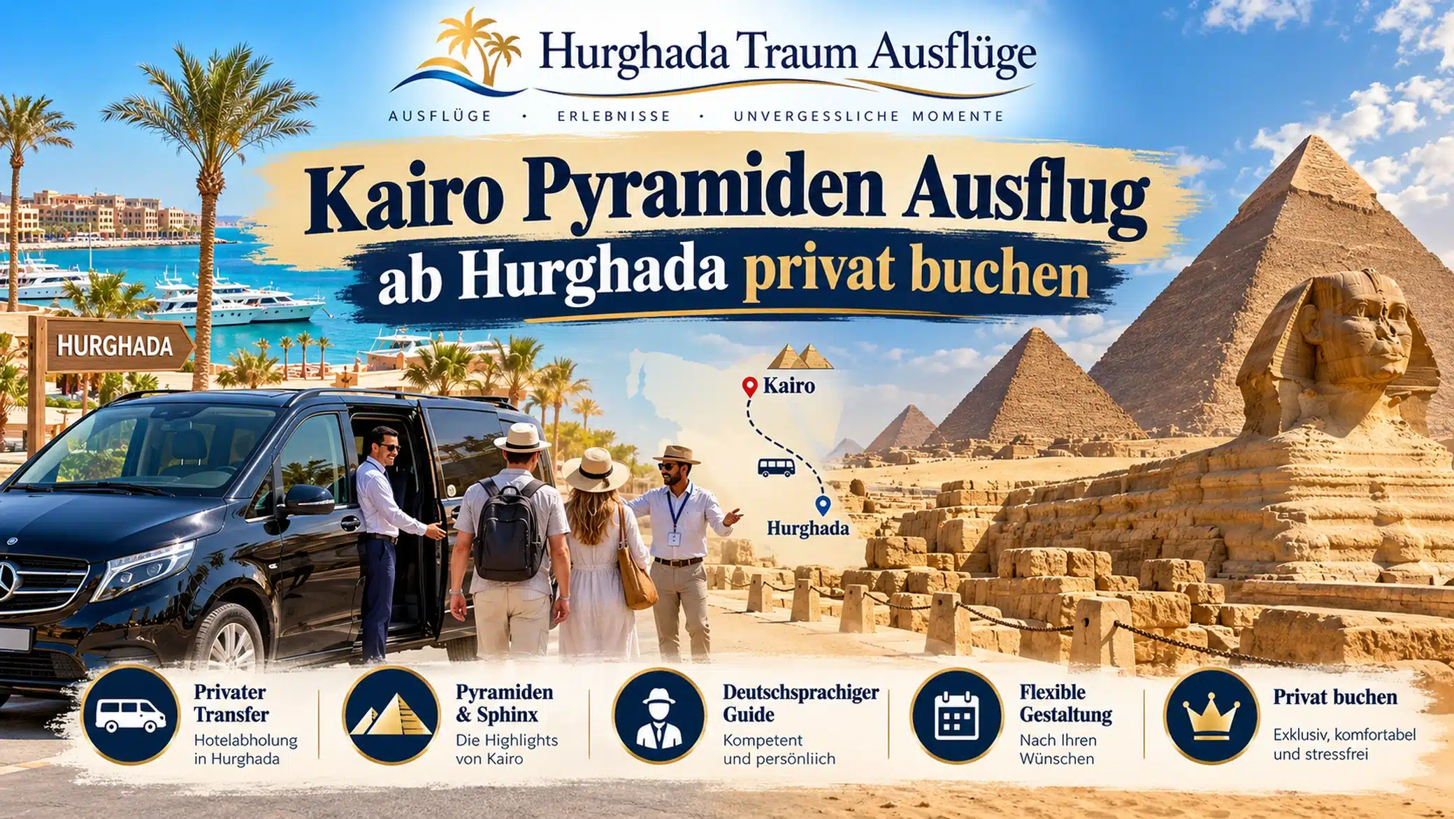 Kairo Pyramiden Ausflug ab Hurghada privat buchen