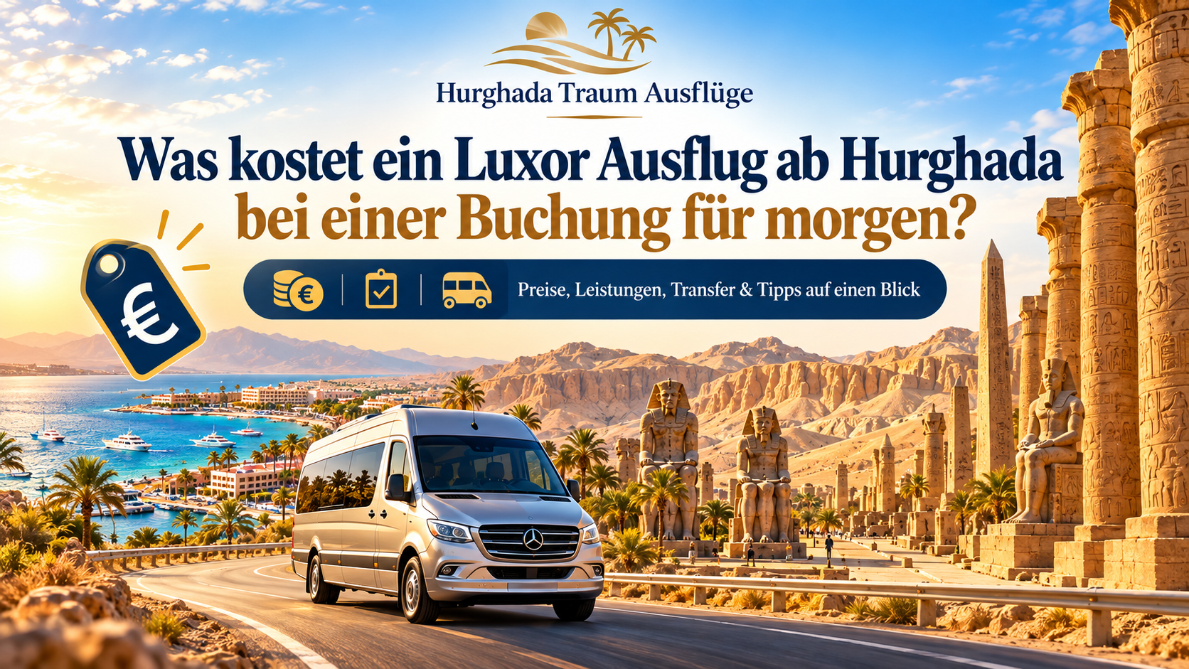 Was kostet ein Luxor Ausflug ab Hurghada bei einer Buchung f&uuml;r morgen
