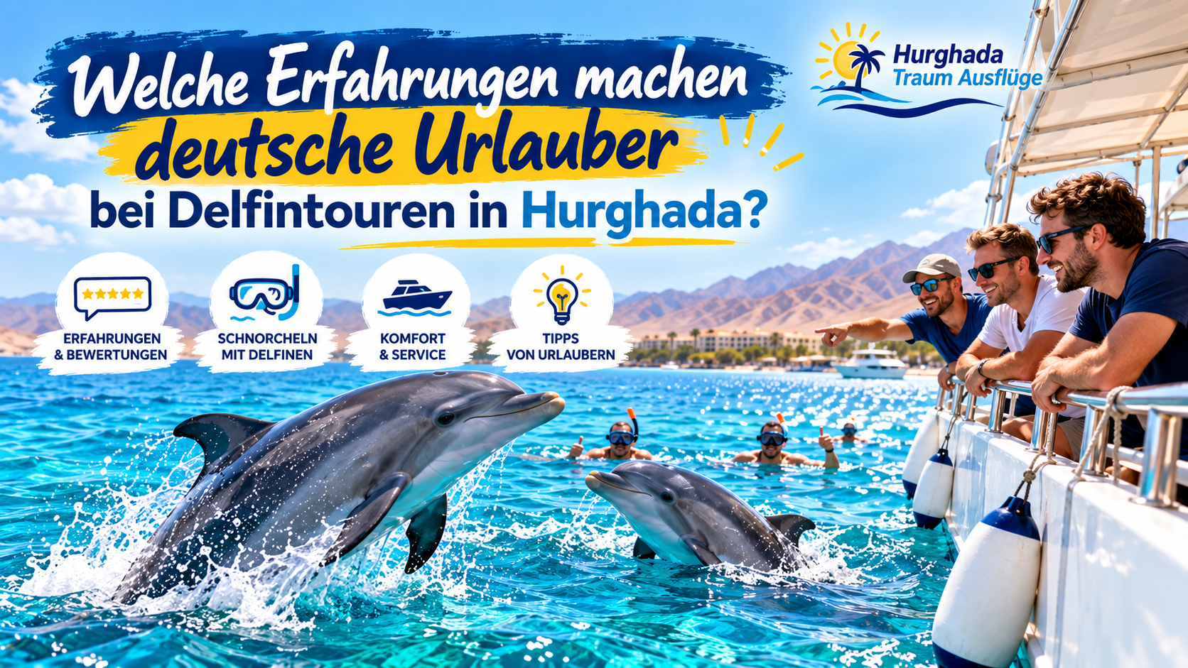 Welche Erfahrungen machen deutsche Urlauber bei Delfintouren in Hurghada