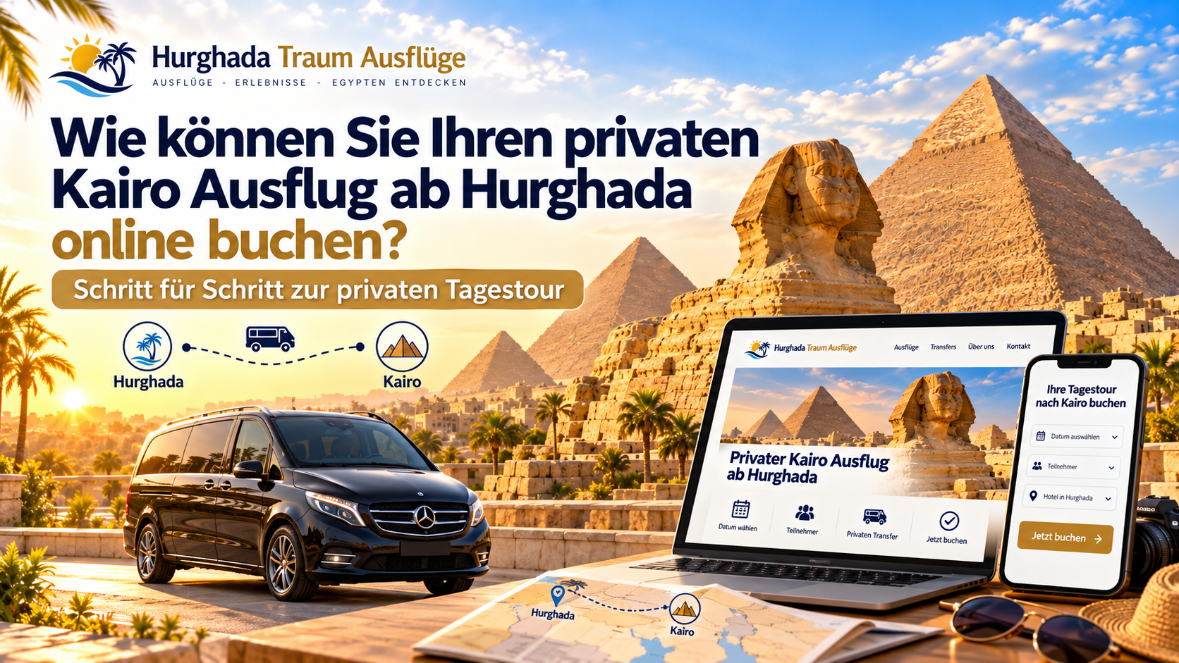 Wie können Sie Ihren privaten Kairo Ausflug ab Hurghada online buchen